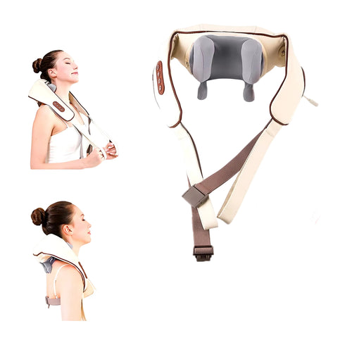 26W Brushless Motor Neck and Shoulder Massager Wireless Shoulder and Back Kneading Massage Shawl Neck Masajeador